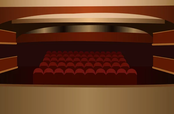 Tiyatro sahnesi vektör — Stok Vektör
