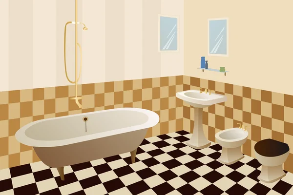 Cuarto de baño vector — Archivo Imágenes Vectoriales