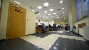 sandalyeler müşterilerine banka Office Danışma sırasında oturan