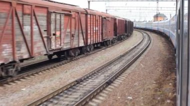 doğal demiryolu, tren, tren yakın dönüm gelen görünümü