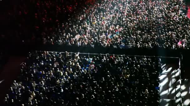 Numero di spettatori in una sala da concerto — Video Stock
