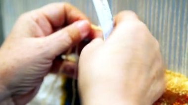 erkek eğirme tezgahı terry kumaş dokuma eller