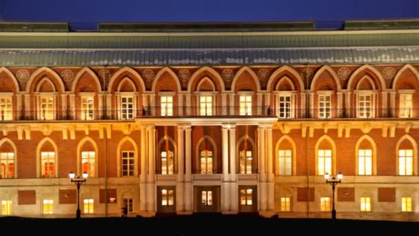Tsaritsino 博物館とモスクワでリザーブ — ストック動画