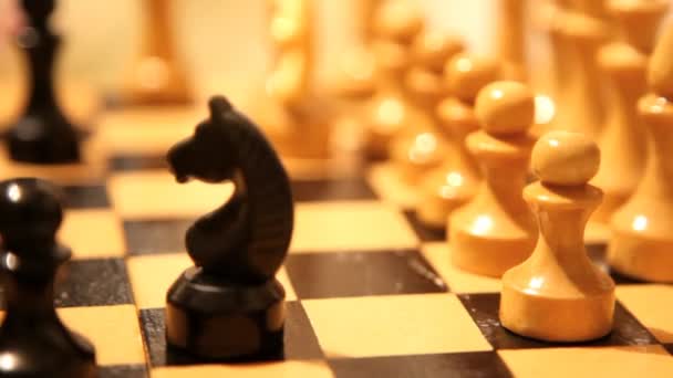 Tablero de ajedrez — Vídeos de Stock