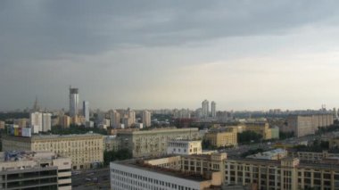 Moskova, Rusya Batı idari bölge üzerinde gökyüzü.