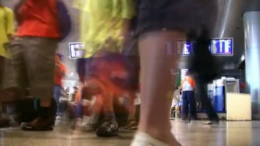 görüntü yönetim kurulu Havaalanı domodedovo, moscow yakınındaki standı.