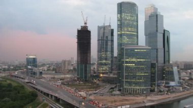 Moskova şehir Rusya da Moskova Uluslararası İş Merkezi.