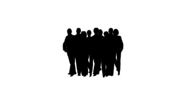 yürüyen siluet yaya