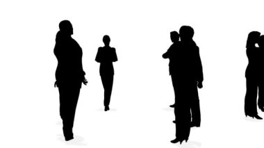 üç daire iş silueti