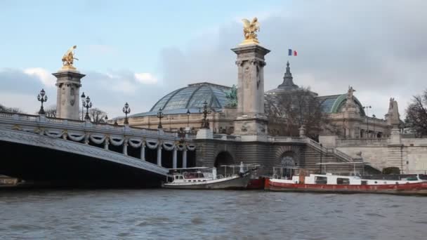 Palais eller opera garnier medborgareakademin av musik i paris — Stockvideo