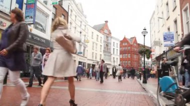 zajęty spiesząc się na działalności w dublin, Irlandia.