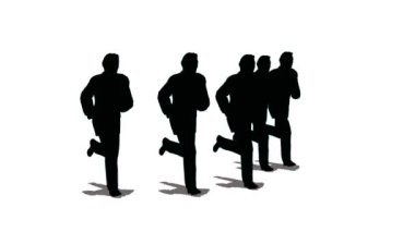 siluet çalışan lider