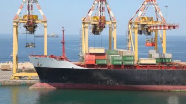 cargoship seaport kaplarda ile sevkiyat