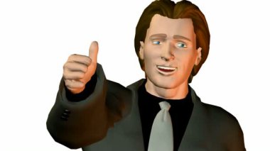 işadamı ile parmak Tamam