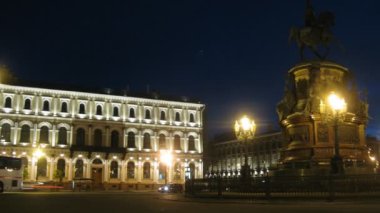sankt-petersburg, Rusya bir gece şehir incelemesi.