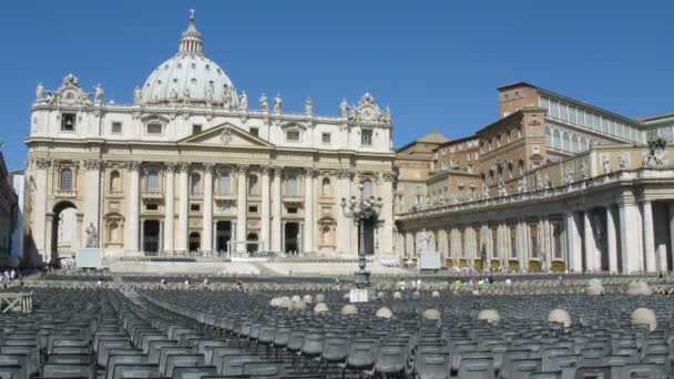 San pietro Kościoła, Rzym, Włochy — Wideo stockowe