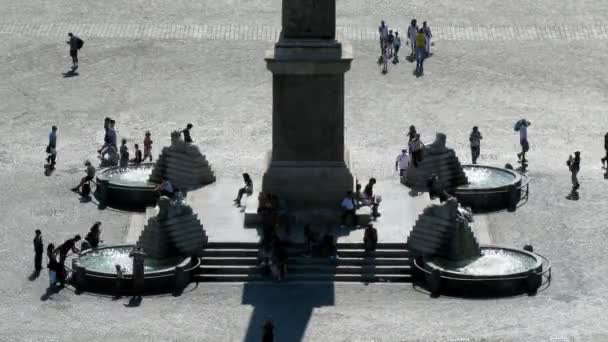 Piazza del Popolo, Roma, Itália. — Vídeo de Stock