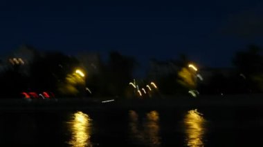 akşam Moskova'da Fireworks