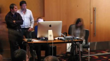 Tasarımcısı, konferans stockinrussia10 üzerinde alexey sizovs usta-sınıfı sırasında çalışır.