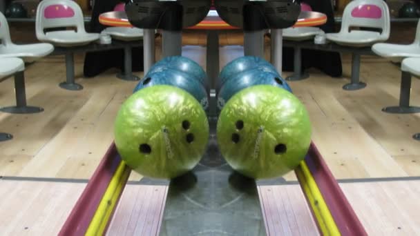Bowling topları — Stok video