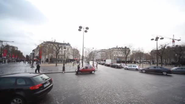 Area of Charles de Gaulle in Paris — Stock Video