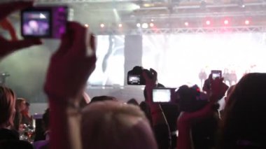 bir konser bakmak insanların yakın çekim