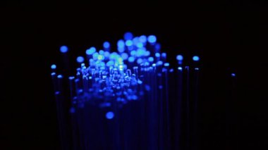 Mavi ışıklar, closeup döndürmek siyah