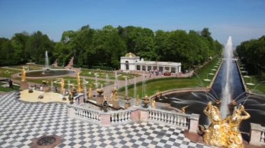 çeşmeler, panorama sol sağ royal petrodvorets