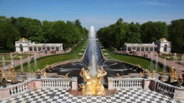 çeşmeler, royal petrodvorets dan Üstten Görünüm