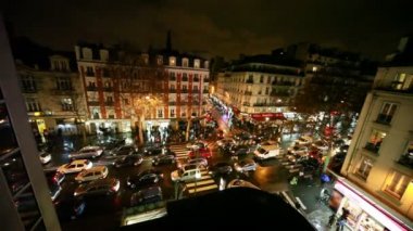 eski Paris bazı kavşak üzerinde araç jam