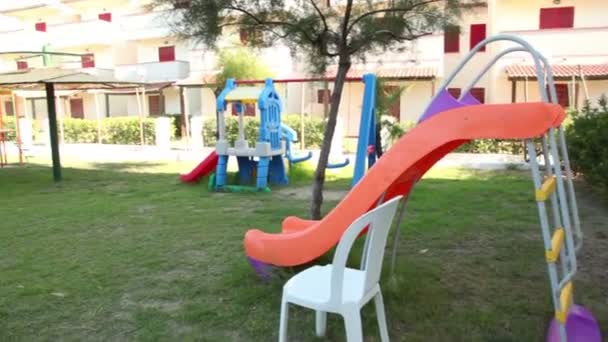 Vista panorâmica do parque infantil — Vídeo de Stock