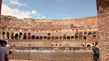 kamera colosseum ve gösteri arena içinde hareket