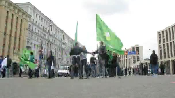 Weiße Schürzen Massenaktion zur Bekämpfung der Korruption gewidmet — Stockvideo