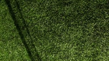 Yeşil suni çim futbol sahası, futbol net için kapısı bir parçası olarak