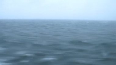 dalgalar deniz, gemi ışığı, zaman atlamalı görünümünden