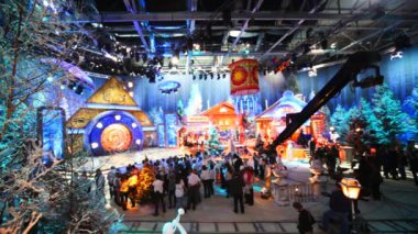 ntv kanalında gluharevo köyünde yeni yıl tv programı çekim
