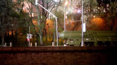 Roket konvoy ride Moskova kremlin İskele tarafından