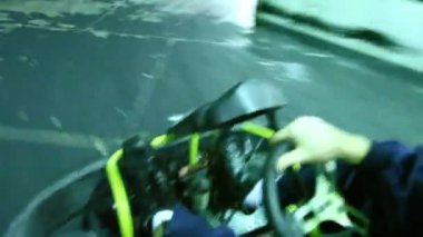 Racer ve yolculuğu carting bitmiş stoped