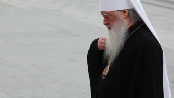 Patriarch Kirill. Patriarch of Moscow and All Russia, Russian Orthodox Church primate. — Stock Video