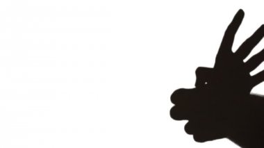 el şeklinde geyiği veya elk beyaz üzerinde çalışan gölge yapacaklar.