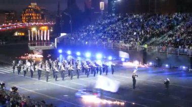 Rusya Deniz Kuvvetleri festival işçinin bashnya üzerinde performans Orkestrası