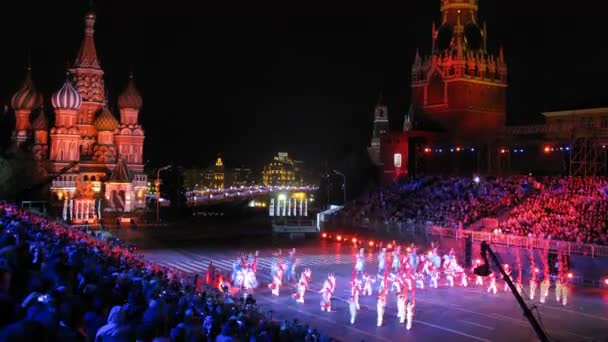 Gösteri performans kültürel grubu shi-ho, shaanxi, Çin — Stok video