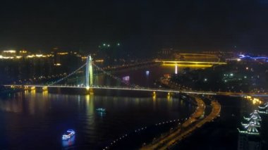 liede Köprüsü pearl river Buhar-gemi yüzer üzerinde duruyor