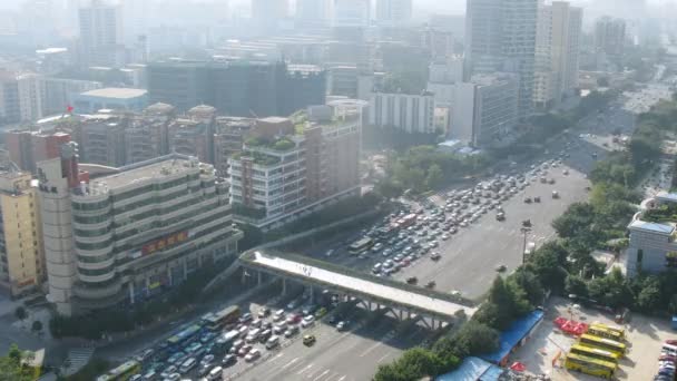 Motor transport has form traffic jam on highway — Stock Video
