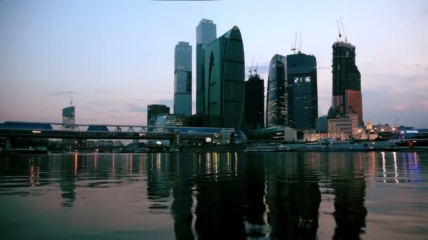 Недостроенный город Москва — стоковое видео