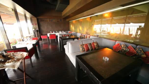 Restaurant lounge — Stock Footage Restaurant lounge Stock Video