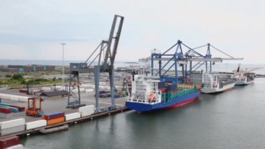 Sevk irsaliyesi kargo konteynerlerinde MAVNA tarafından büyük Vinçler için