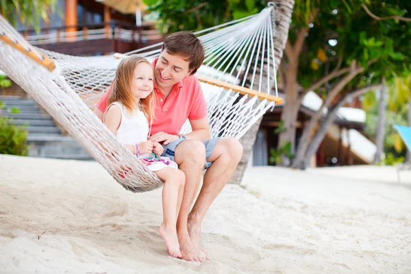 Father and daughter on vacation Stock Image