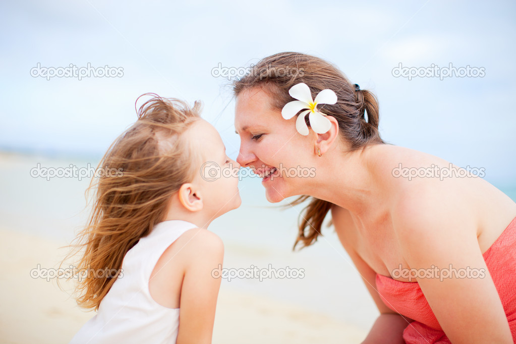 Mother and daughter portrait