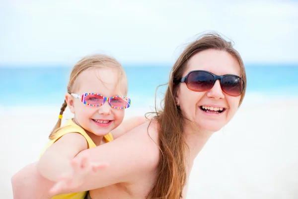 Mother and daughter having fun outdoors Royalty Free Stock Images